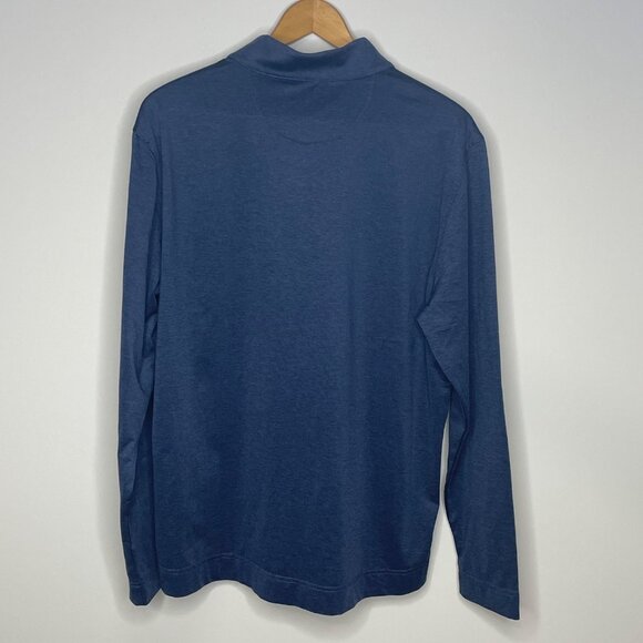 Greg Norman Blue Long Sleeve Active Shirt Top 1/4 Zip Men's SZ M Athletic Stretc - Picture 6 of 10